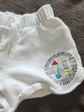 Zara White Kids Sweatshirt with MAUI Logo Accent